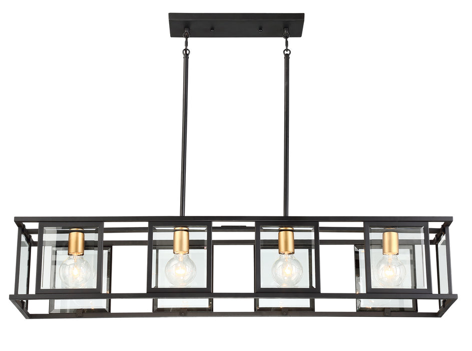 Nuvo Lighting 60-6417 Four Light Trestle, Midnight Bronze