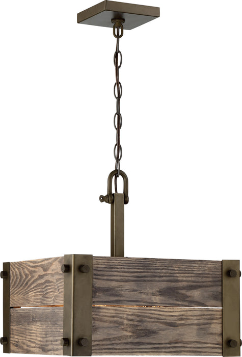 Nuvo Lighting 60-6423 Four Light Pendant, Bronze