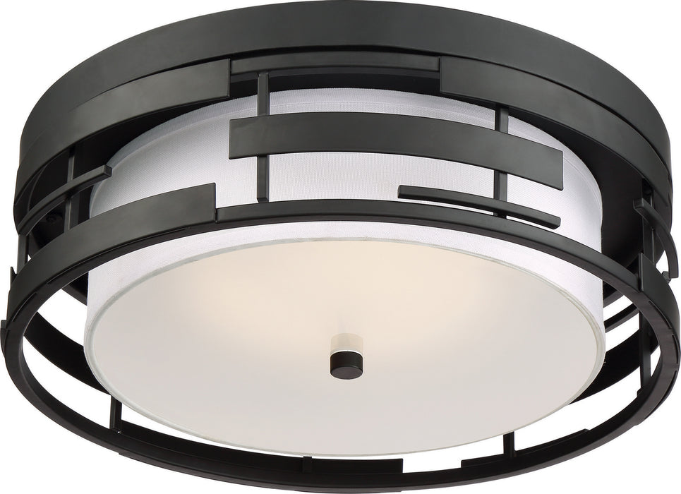 Nuvo Lighting 60-6434 Three Light Flush Mount, Midnight Bronze