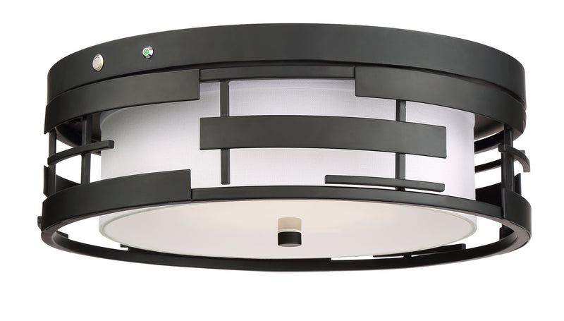 Nuvo Lighting 60-6434 Three Light Flush Mount, Midnight Bronze