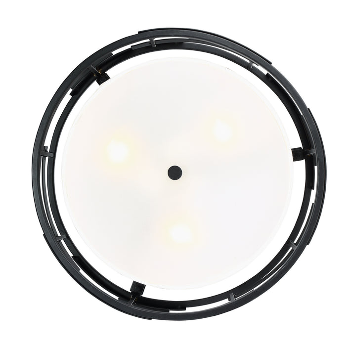 Nuvo Lighting 60-6436 Three Light Semi Flush Mount, Midnight Bronze