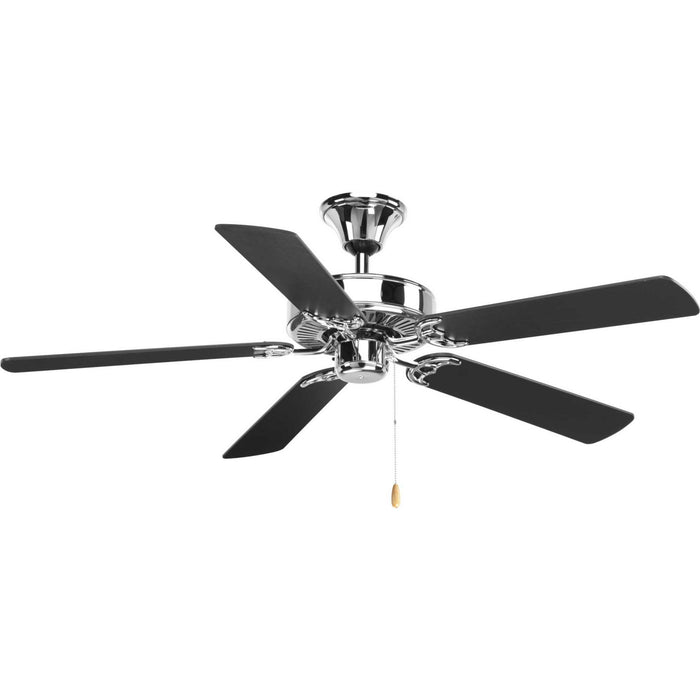 Progress Lighting P2501-15 52" Ceiling Fan, Polished Chrome