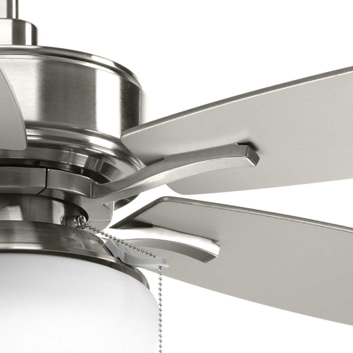 Progress Lighting P2552-09 52" Ceiling Fan, Brushed Nickel