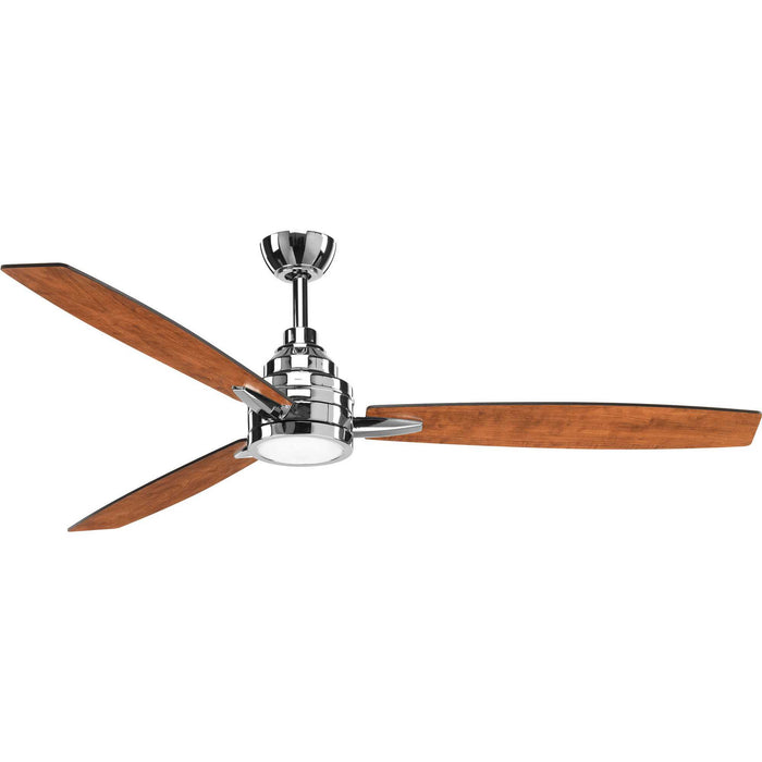 Progress Lighting P2554-1530K 60" Ceiling Fan, Polished Chrome