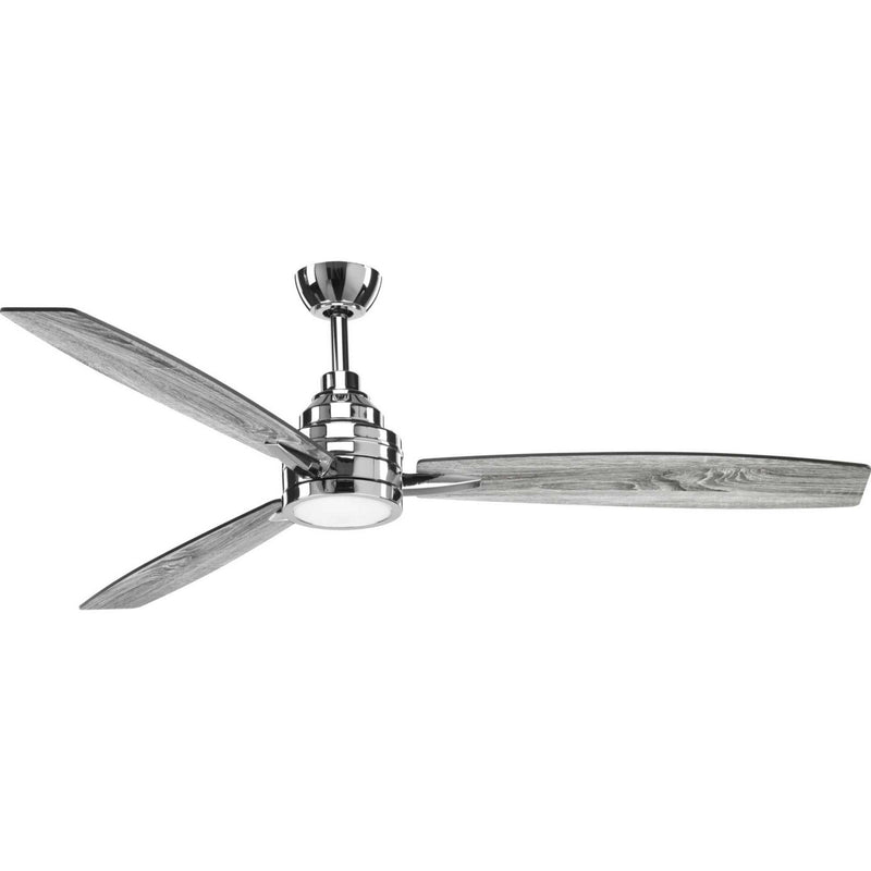 Progress Lighting P2554-1530K 60" Ceiling Fan, Polished Chrome