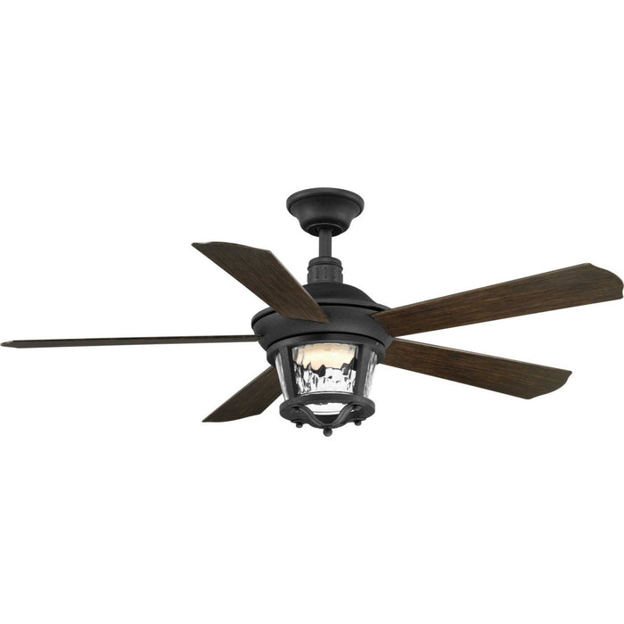 Progress Lighting P2576-8030K 52" Ceiling Fan, Forged Black