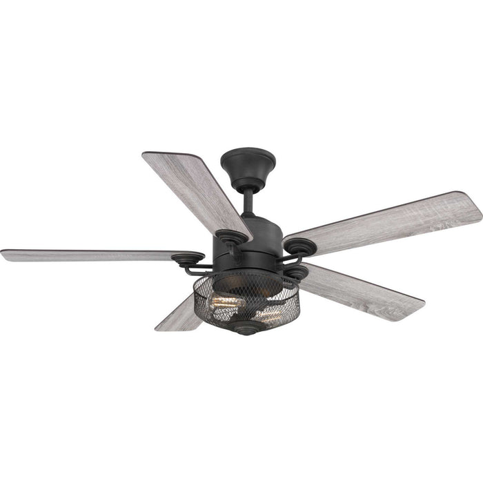 Progress Lighting P2584-71 54" Ceiling Fan, Gilded Iron