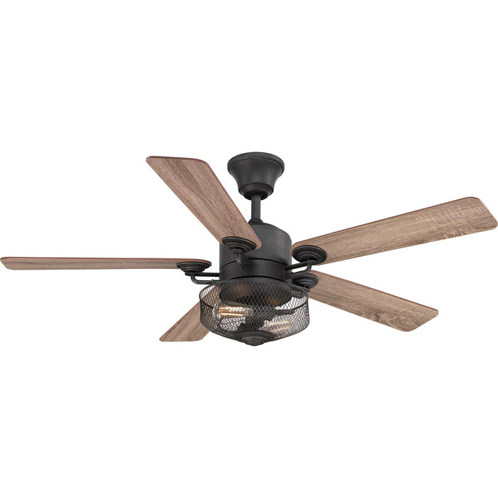 Progress Lighting P2584-71 54" Ceiling Fan, Gilded Iron