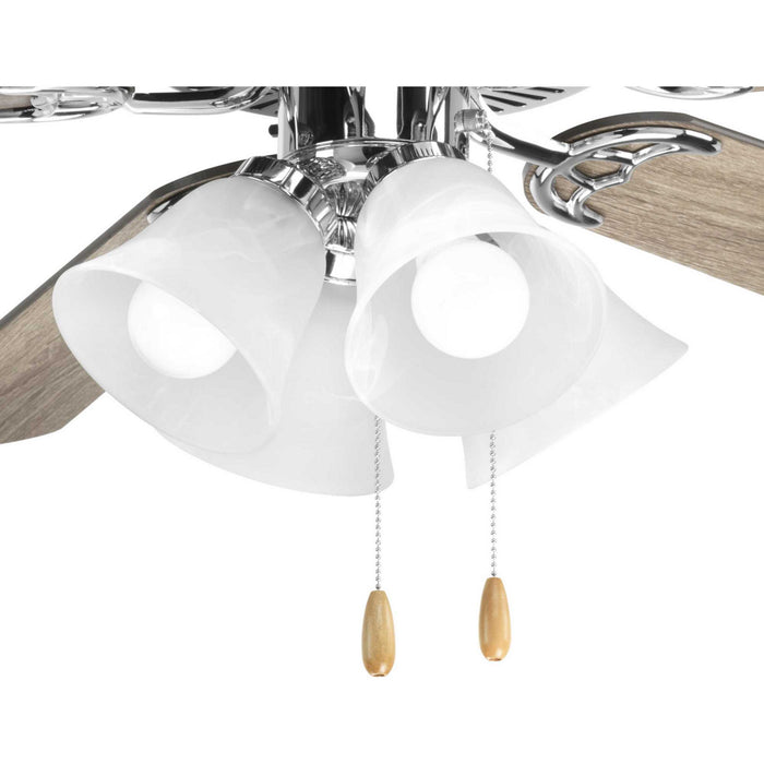 Progress Lighting P2610-15WB LED Fan Light Kit, Polished Chrome