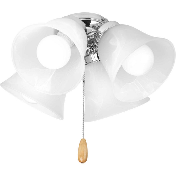 Progress Lighting P2610-15WB LED Fan Light Kit, Polished Chrome