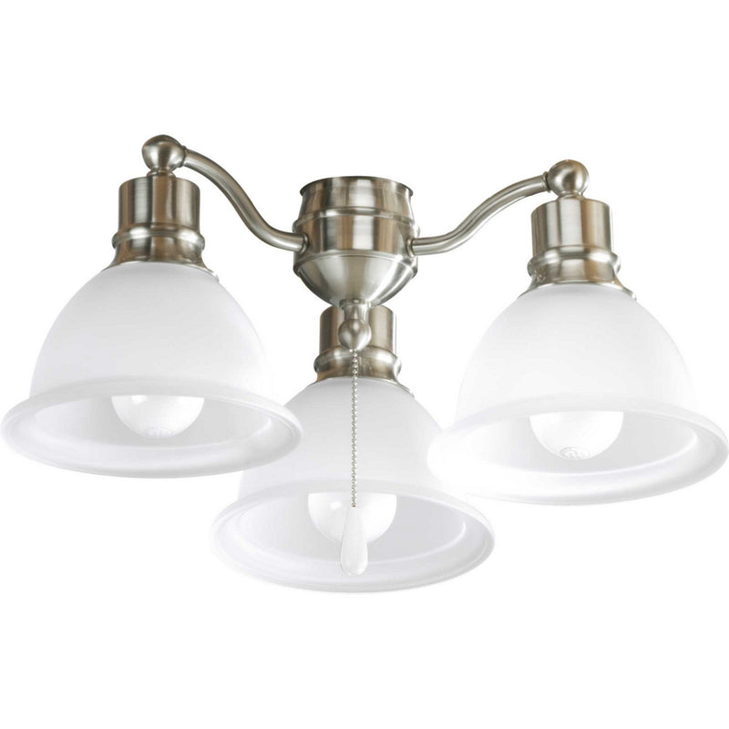 Progress Lighting P2623-09WB LED Fan Light Kit, Brushed Nickel