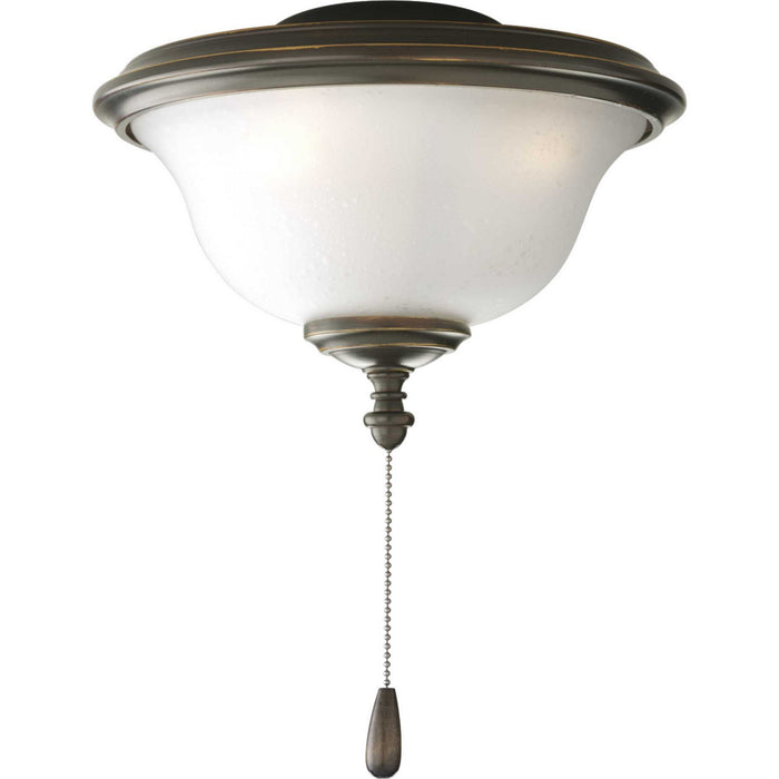 Progress Lighting P2636-20WB LED Fan Light Kit, Antique Bronze