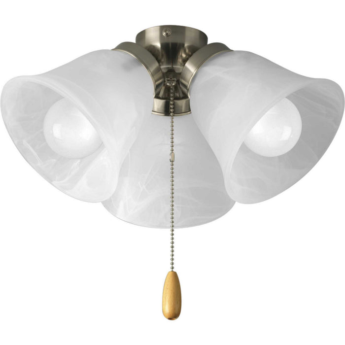 Progress Lighting P2642-09WB LED Fan Light Kit, Brushed Nickel