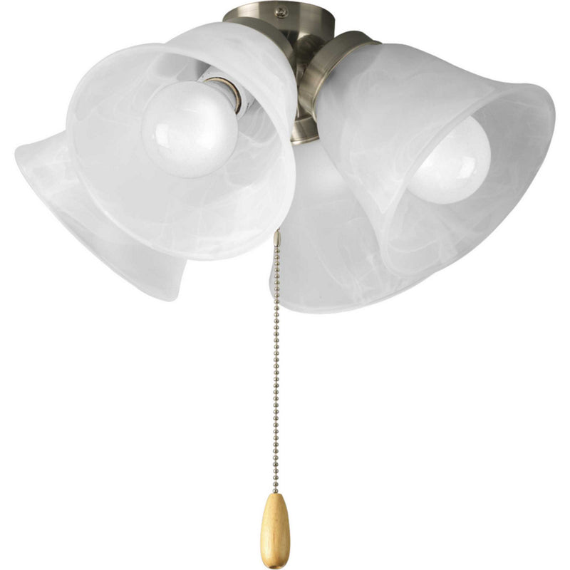 Progress Lighting P2643-09WB LED Fan Light Kit, Brushed Nickel