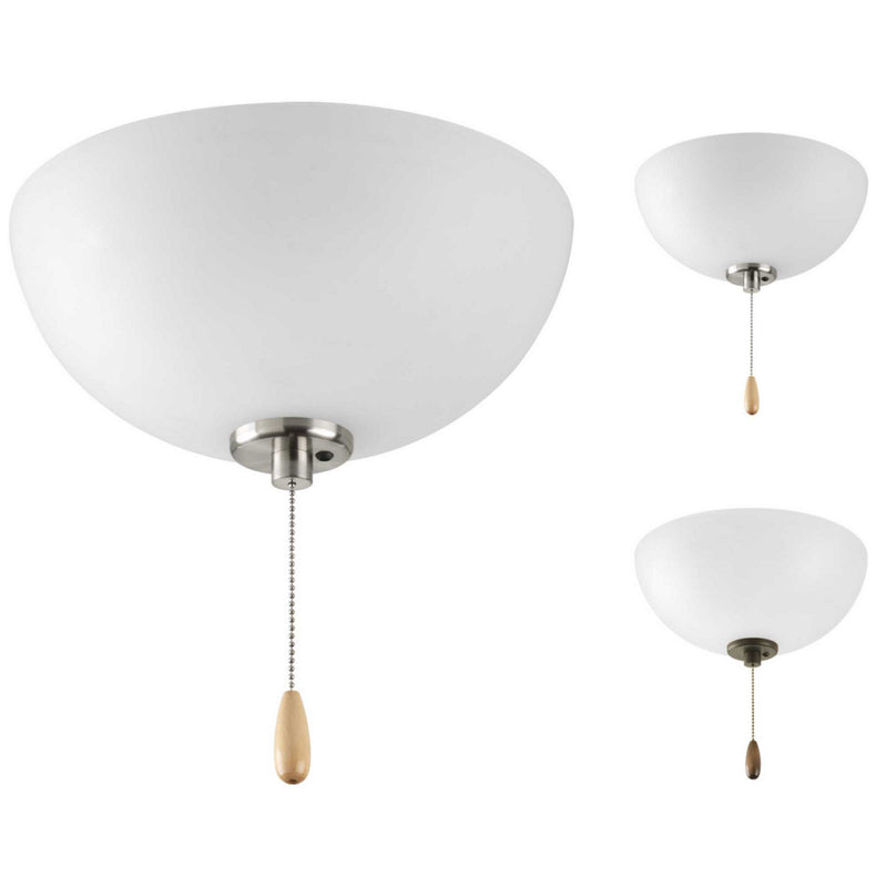 Progress Lighting P2650-01WB LED Fan Light Kit, Antique Bronze,Brushed Nickel