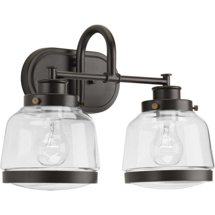 Progress Lighting P300081-020 Two Light Bath, Antique Bronze