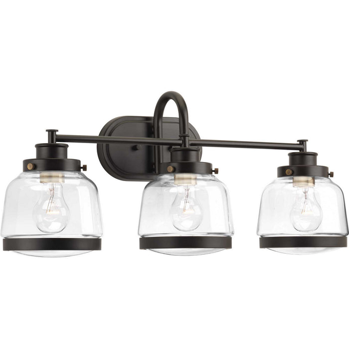 Progress Lighting P300082-020 Three Light Bath, Antique Bronze