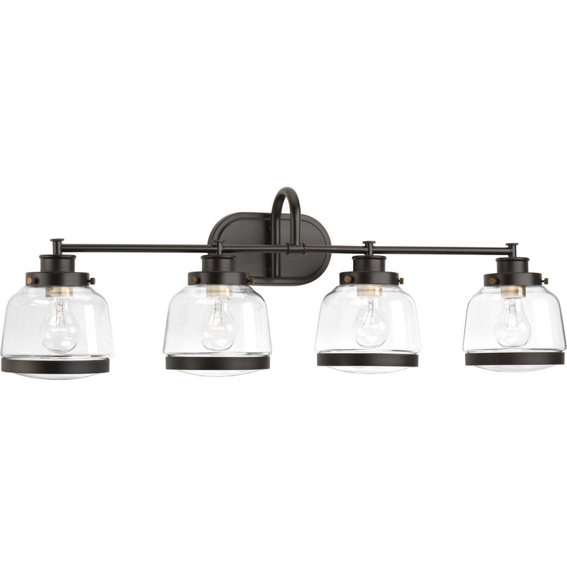 Progress Lighting P300083-020 Four Light Bath, Antique Bronze