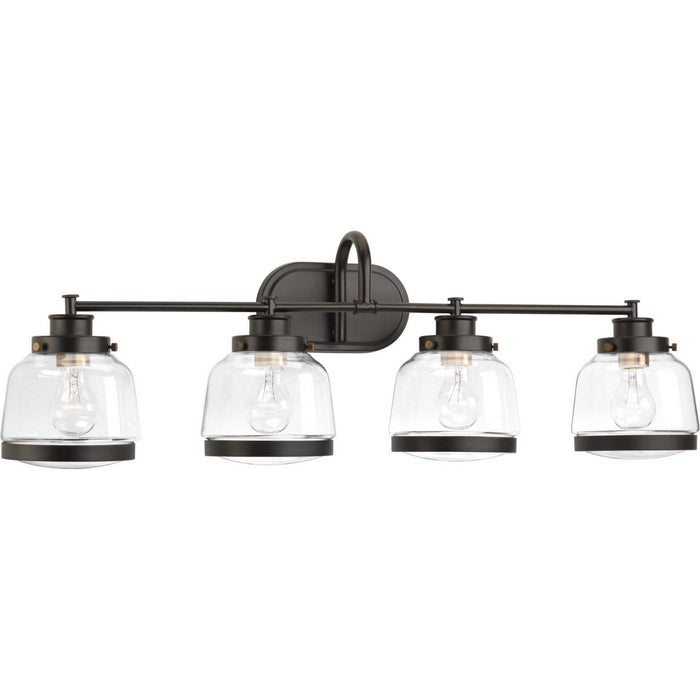 Progress Lighting P300083-020 Four Light Bath, Antique Bronze