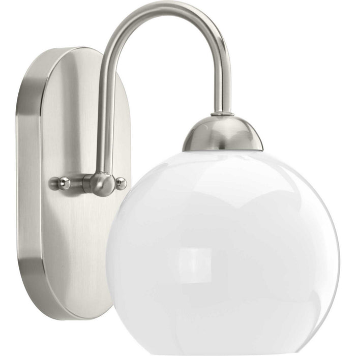 Progress Lighting P300084-009 One Light Bath, Brushed Nickel