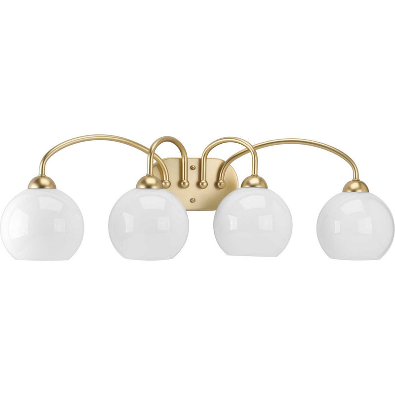 Progress Lighting P300087-078 Four Light Bath, Vintage Gold