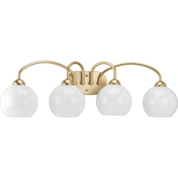 Progress Lighting P300087-078 Four Light Bath, Vintage Gold