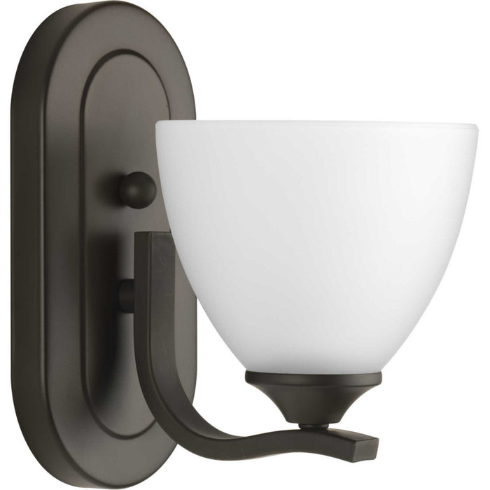 Progress Lighting P300095-020 One Light Bath Bracket, Antique Bronze