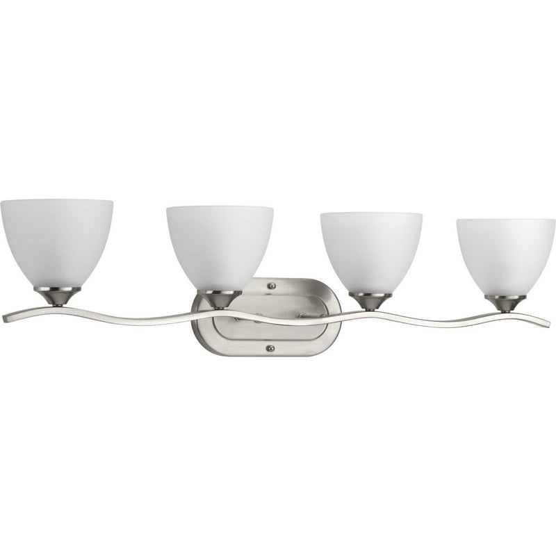Progress Lighting P300098-009 Four Light Bath Bracket, Brushed Nickel