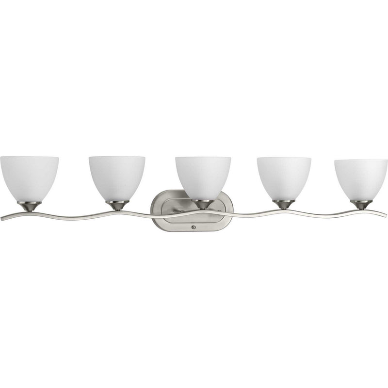 Progress Lighting P300099-009 Five Light Bath Bracket, Brushed Nickel