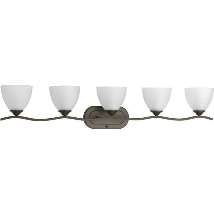 Progress Lighting P300099-020 Five Light Bath Bracket, Antique Bronze