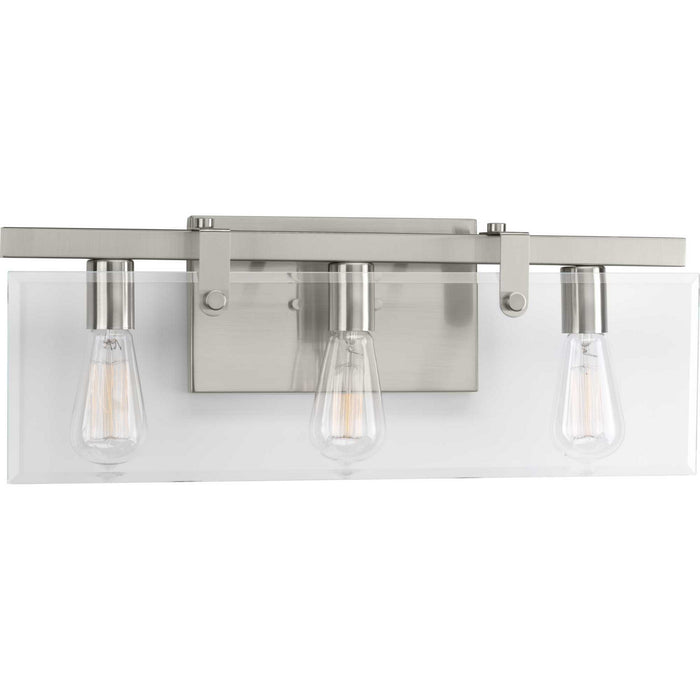 Progress Lighting P300107-009 Three Light Bath, Brushed Nickel