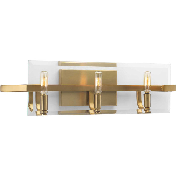 Progress Lighting P300110-109 Three Light Bath, Brushed Bronze