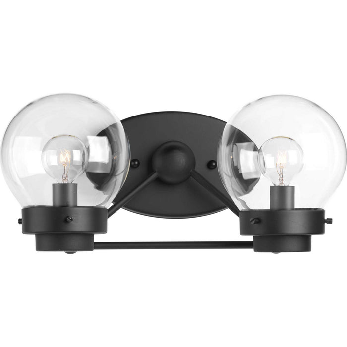 Progress Lighting P300113-031 Two Light Bath, Black