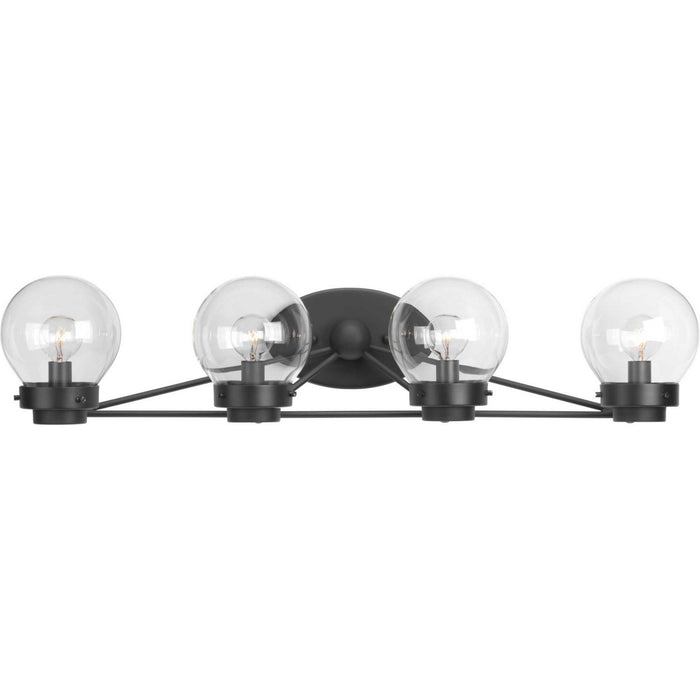Progress Lighting P300115-031 Four Light Bath, Black