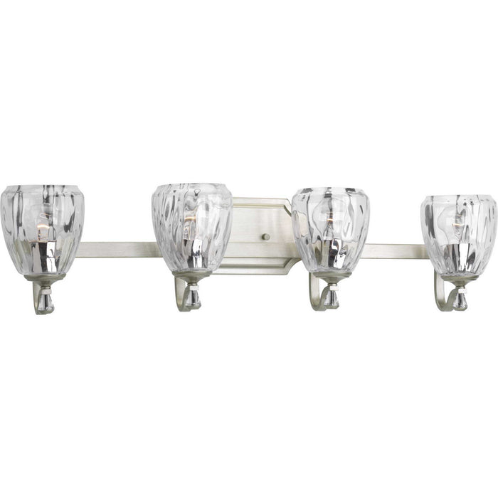 Progress Lighting P300119-134 Four Light Bath, Silver Ridge