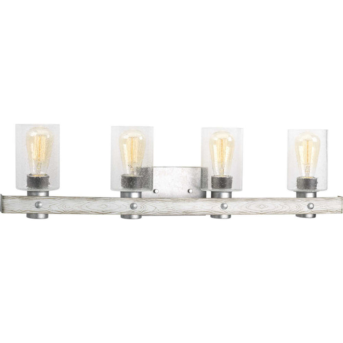 Progress Lighting P300126-141 Four Light Bath, Galvanized Finish