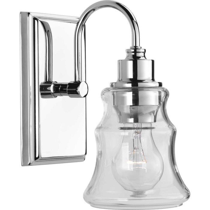 Progress Lighting P300137-015 One Light Bath, Polished Chrome