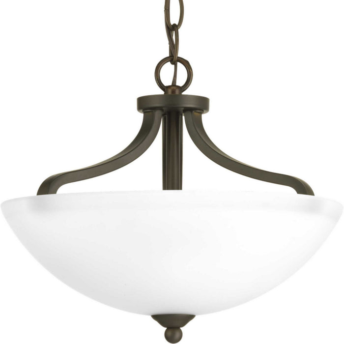 Progress Lighting P350057-020 Two Light Flush Mount, Antique Bronze
