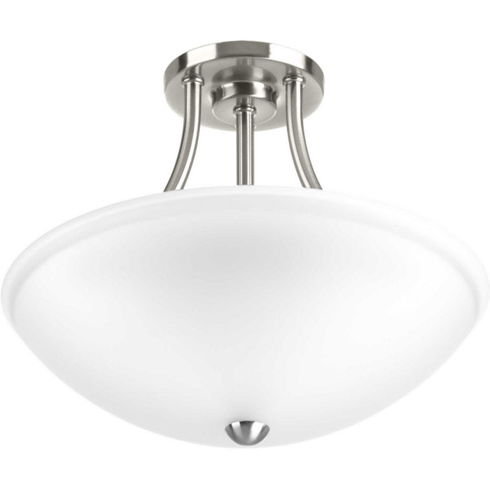 Progress Lighting P350088-009-30 LED Semi-Flush/Convertible, Brushed Nickel