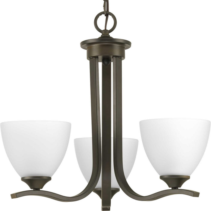 Progress Lighting P400062-020 Three Light Chandelier, Antique Bronze
