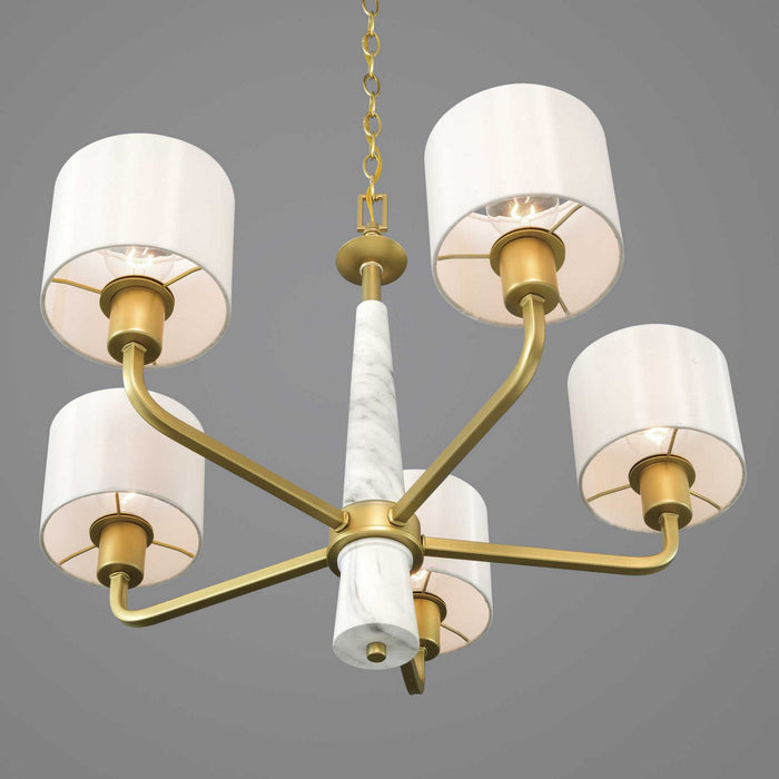 Progress Lighting P400098-078 Five Light Chandelier, Vintage Gold