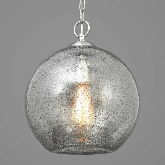 Progress Lighting P500063-009 One Light Pendant, Brushed Nickel