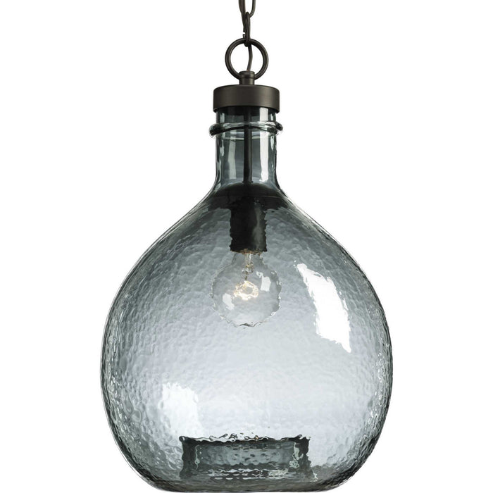 Progress Lighting P500064-020 One Light Pendant, Antique Bronze
