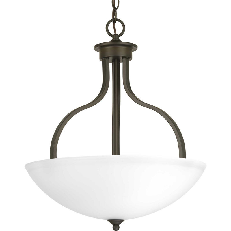 Progress Lighting P500071-020 Three Light Pendant, Antique Bronze