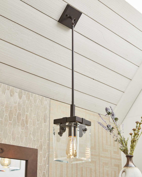 Progress Lighting P500073-020 One Light Mini Pendant, Antique Bronze