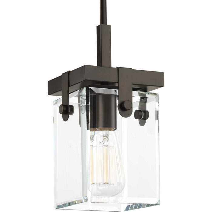 Progress Lighting P500073-020 One Light Mini Pendant, Antique Bronze