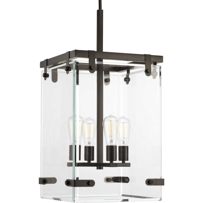 Progress Lighting P500095-020 Four Light Pendant, Antique Bronze