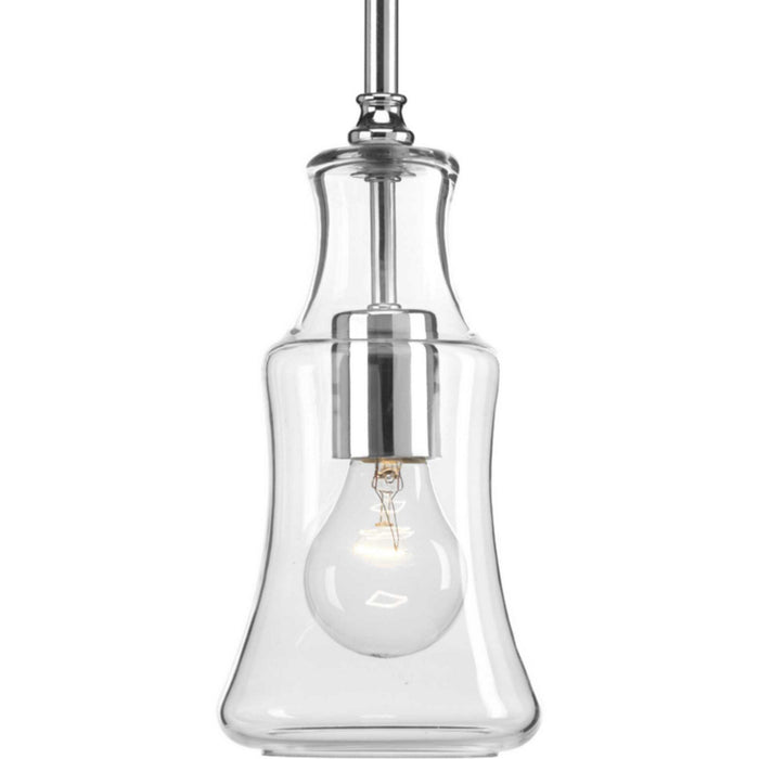Progress Lighting P500113-015 One Light Mini Pendant, Polished Chrome