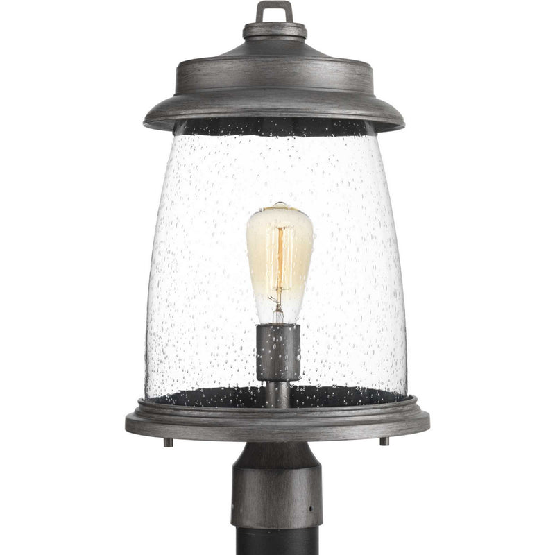 Progress Lighting P540030-103 One Light Post Lantern, Antique Pewter