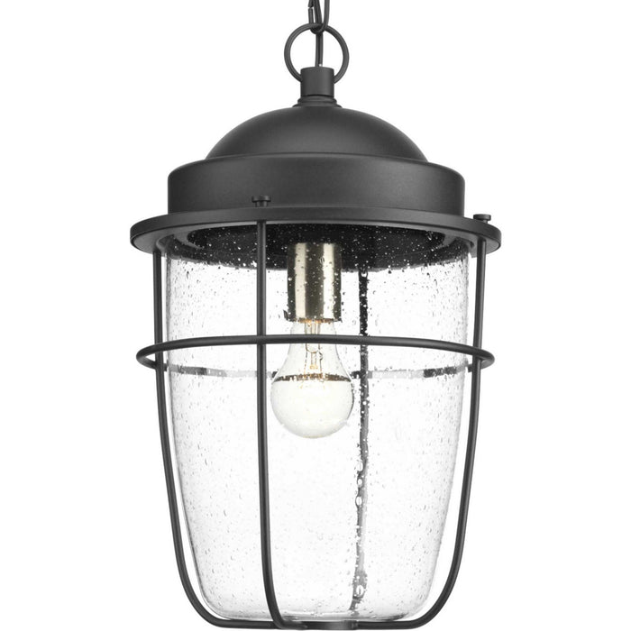 Progress Lighting P550025-031 One Light Hanging Lantern, Black